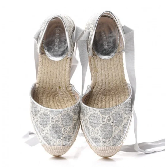 Gucci Espadrille Platforms - Size 38